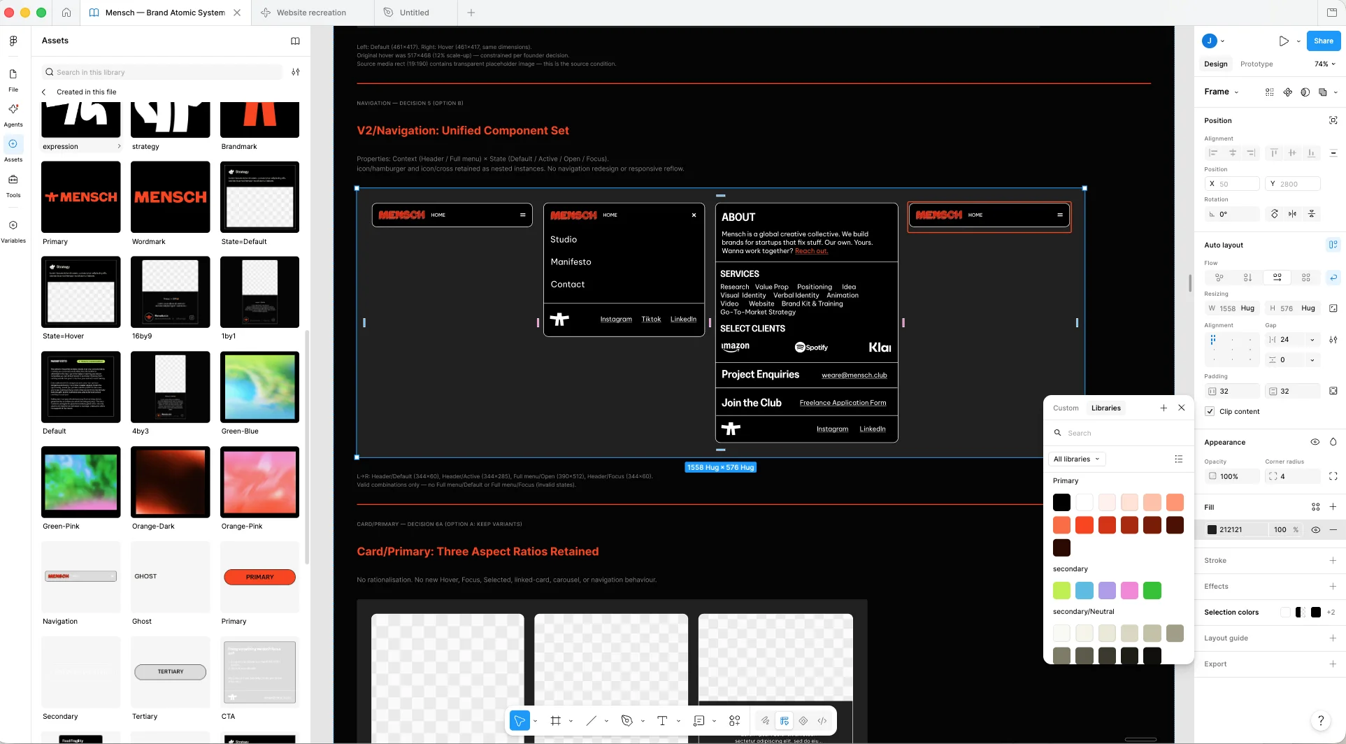 Colour variables in Figma